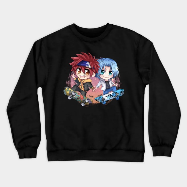 Sk8te for fun Crewneck Sweatshirt by Yunuyei's Store